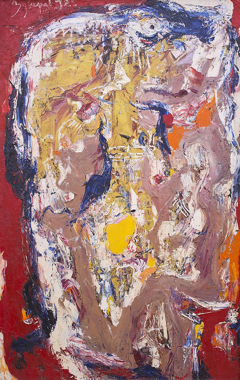 Владислав Зубарев. «Свидание». 1972. Холст, масло. 165х103 см. Russian Abstract Art Foundatio