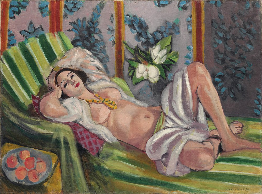 Анри Матисс. «Лежащая одалиска с магнолиями». 1923. Фото: Сhristie'