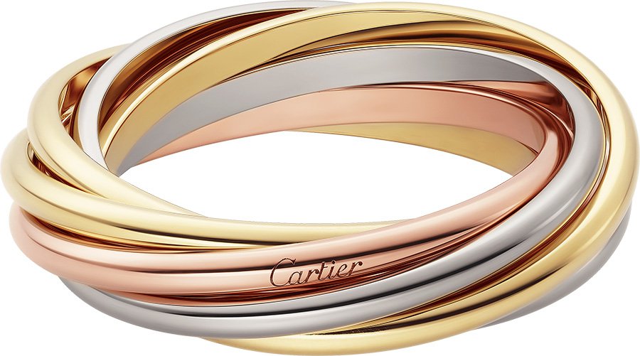 Новый вариант кольца Trinity из семи сплетенных ободков. Фото: Cartier