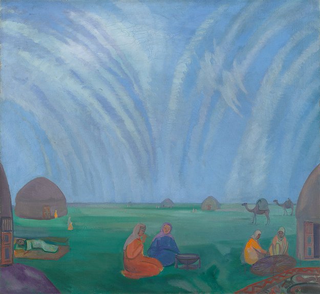 Мираж в степи. 1912. Холст, масло. 95 х 103
