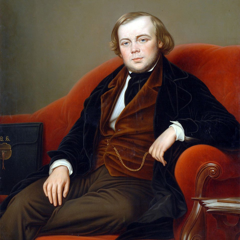 Карл Штейбен. Портрет В.А. Кокорева. Около 1850.  Фото: Виртуальный Русский музей