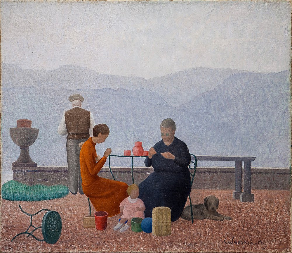 Антонио Кальдерара. «Семья после грозы». 1934. Фото: Museo Ettore Fico