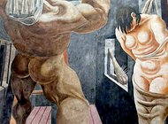 Мурал, спрятанный за фальшивой стеной, вновь увидел свет