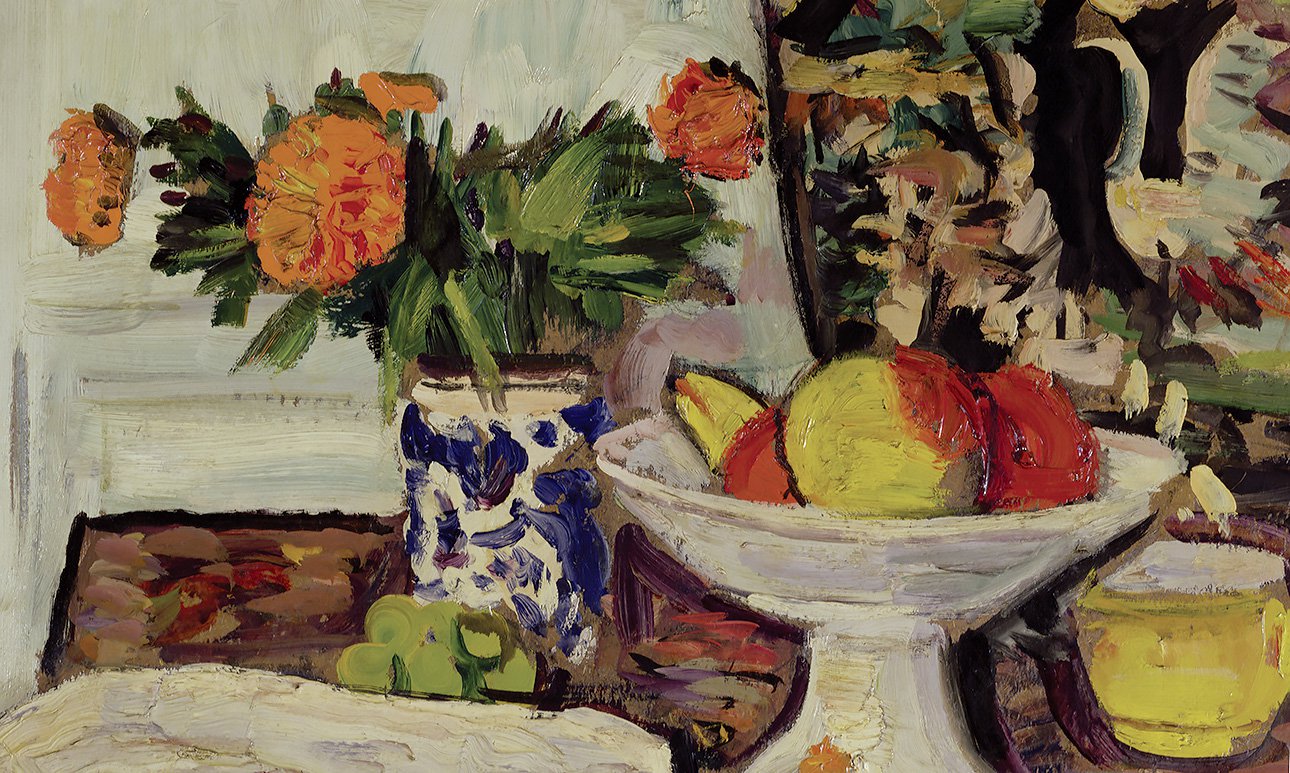Лесли Хантер. «Пионы в китайской вазе». 1925.  Фото: Fleming Collection