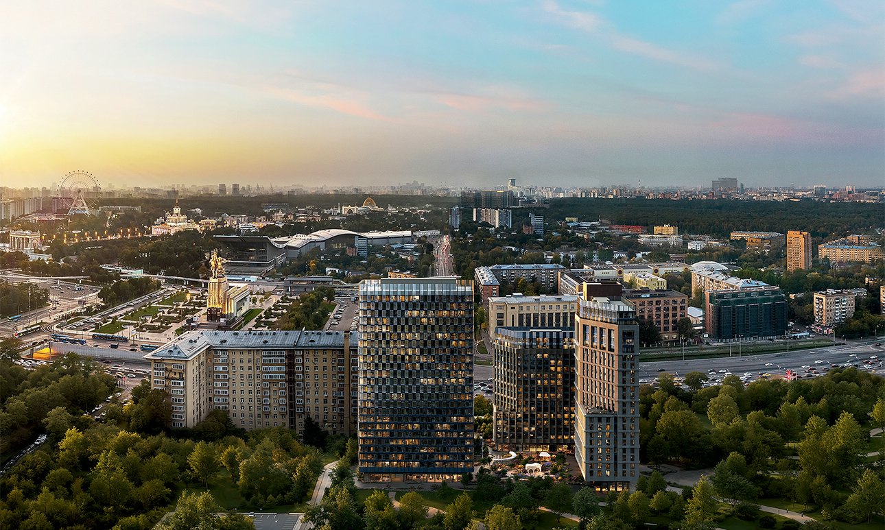Комплекс МИRA расположится напротив ВДНХ. Фото: MR Group