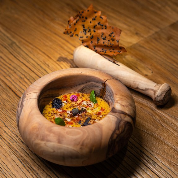 Одна из позиций сет-меню сицилийского ужина от Тони Ло Коко в «Кофемании Chef’s». Фото: «Кофемания Chef’s»