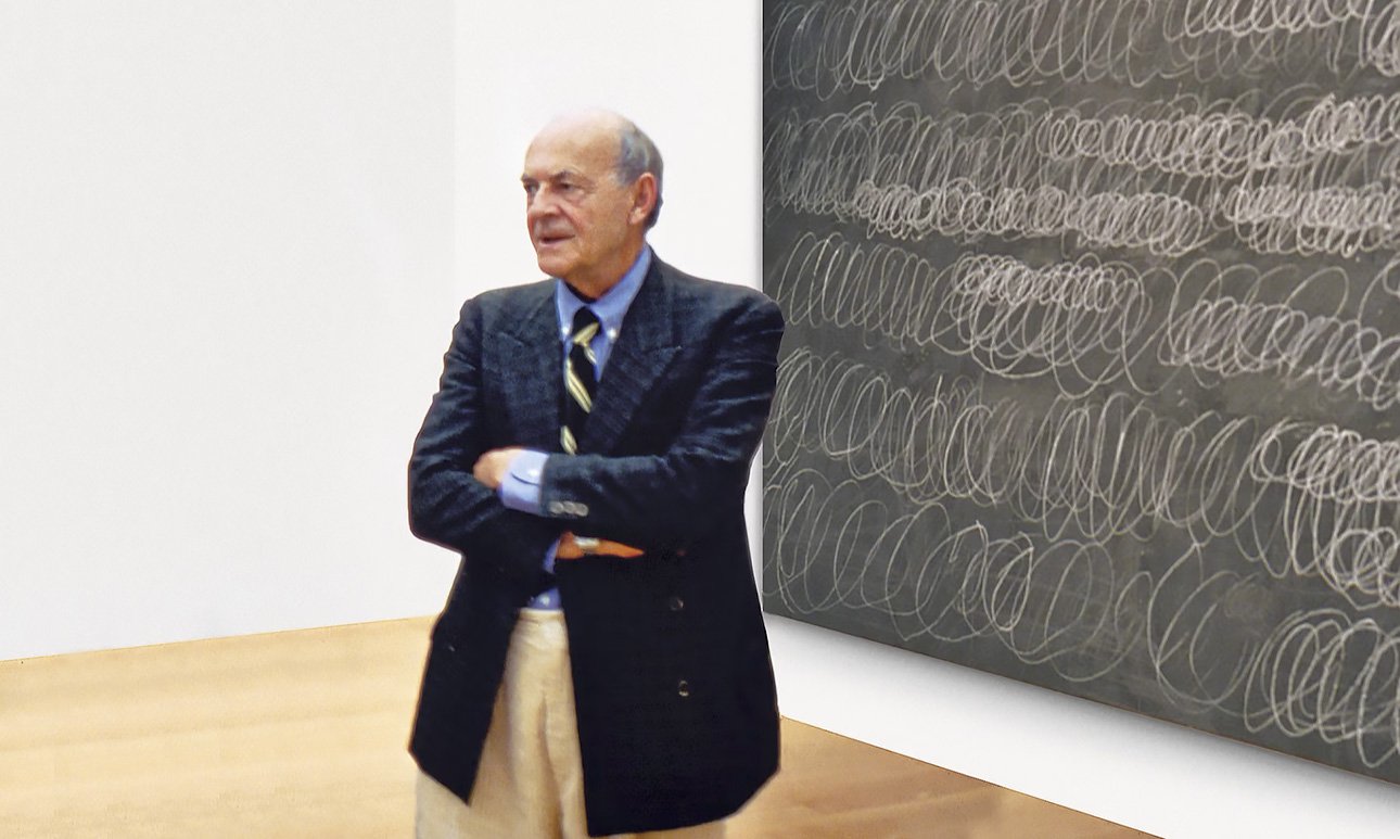 Твомбли на открытии Cy Twombly Gallery в Коллекции Мениль в Хьюстоне. 1995. Фото: Hickey-Robertson Courtesy of the Menil Collection