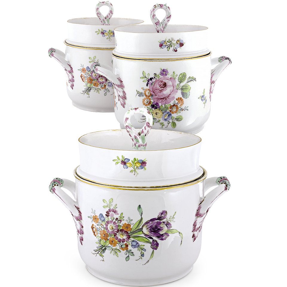 ИФЗ. Мороженицы с крышками. Вседневный сервиз. 1780-е — 1796.  Фото: М. Ярышев/А. Дмитриев