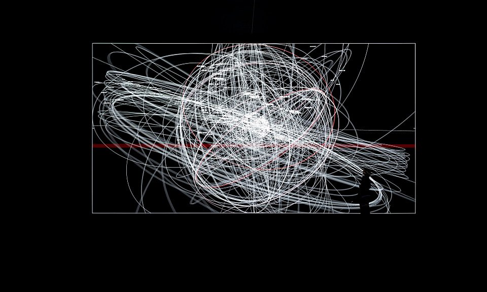 Фрагмент аудиовизуальной инсталляции «вселенная данных 3». Фото: Audemars Piguet
