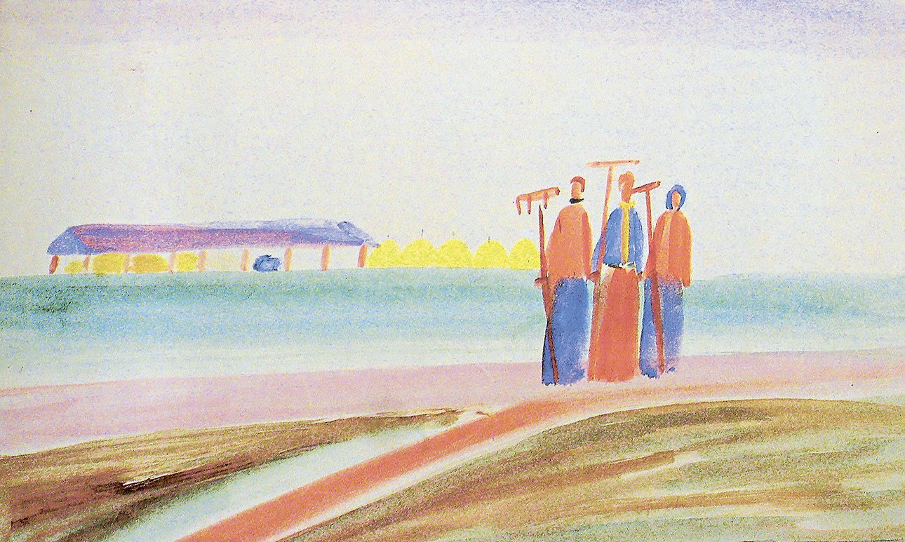 Павел Батманов. «В колхозе». 1935.  Фото: Искусство — XXI век