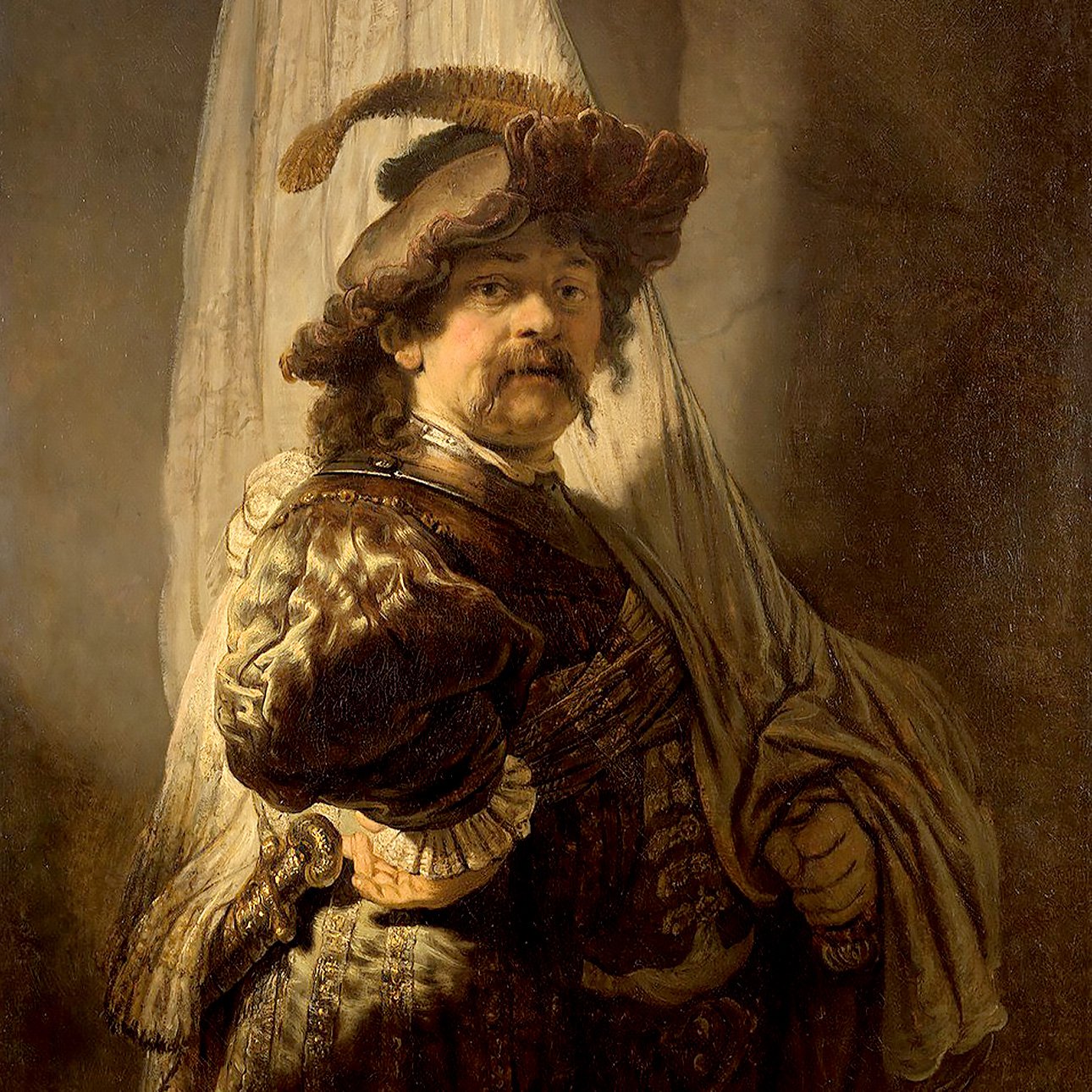 Рембрандт Харменс ван Рейн. «Автопортрет в костюме знаменосца». 1636.  Фото: The Rijksmuseum