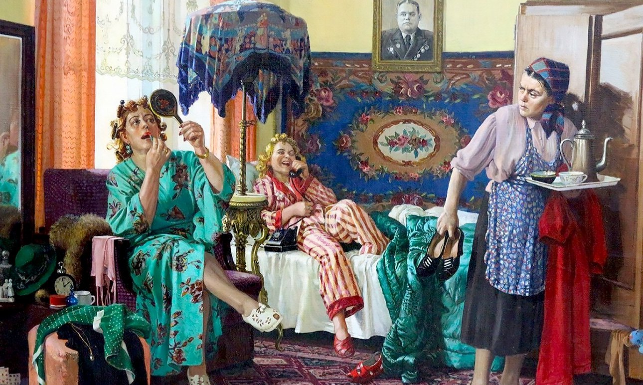 Раиса Зенькова. «Трутни». 1949.  Фото: Чувашский государственный художественный музей