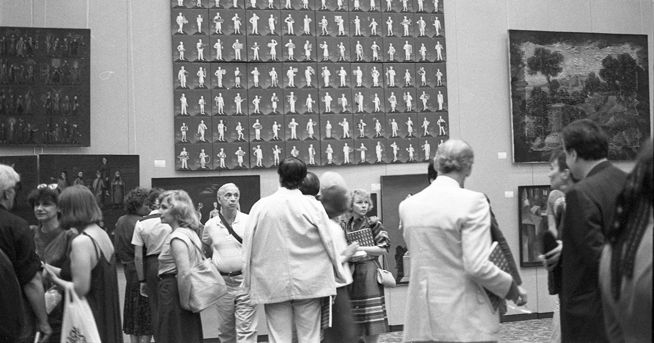 Открытие выставки «Торги за гласность: аукцион Sotheby's 1988» в Москве.  Фото: RAAN