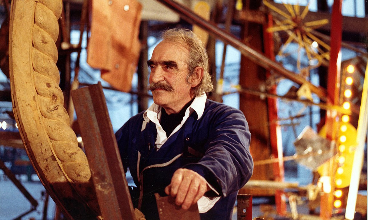 63-летний Жан Тенгли в 1988 году.  Фото: Vera Isler/ Museum Tinguely Basel