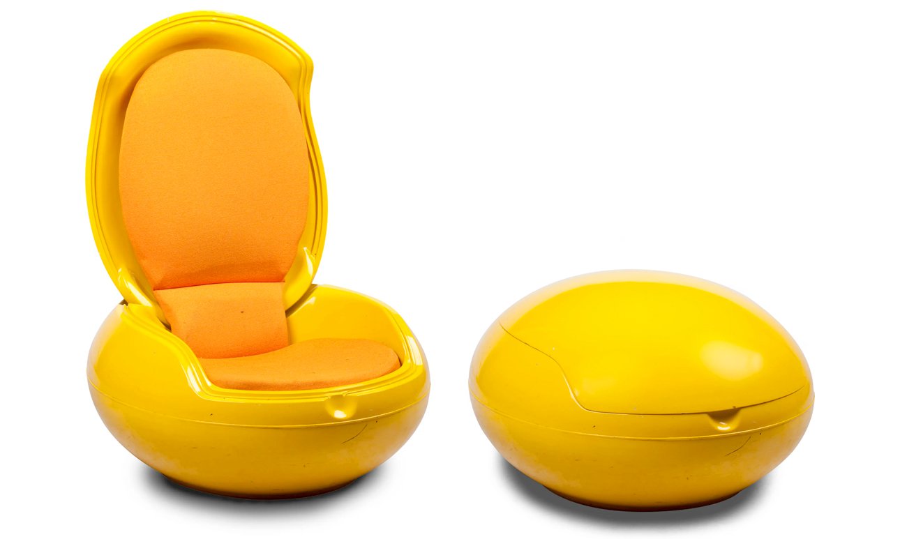 Кресло Garden Egg Chair, созданное в 1968 году немецким дизайнером Петером Гичи. Фото: Bonhams