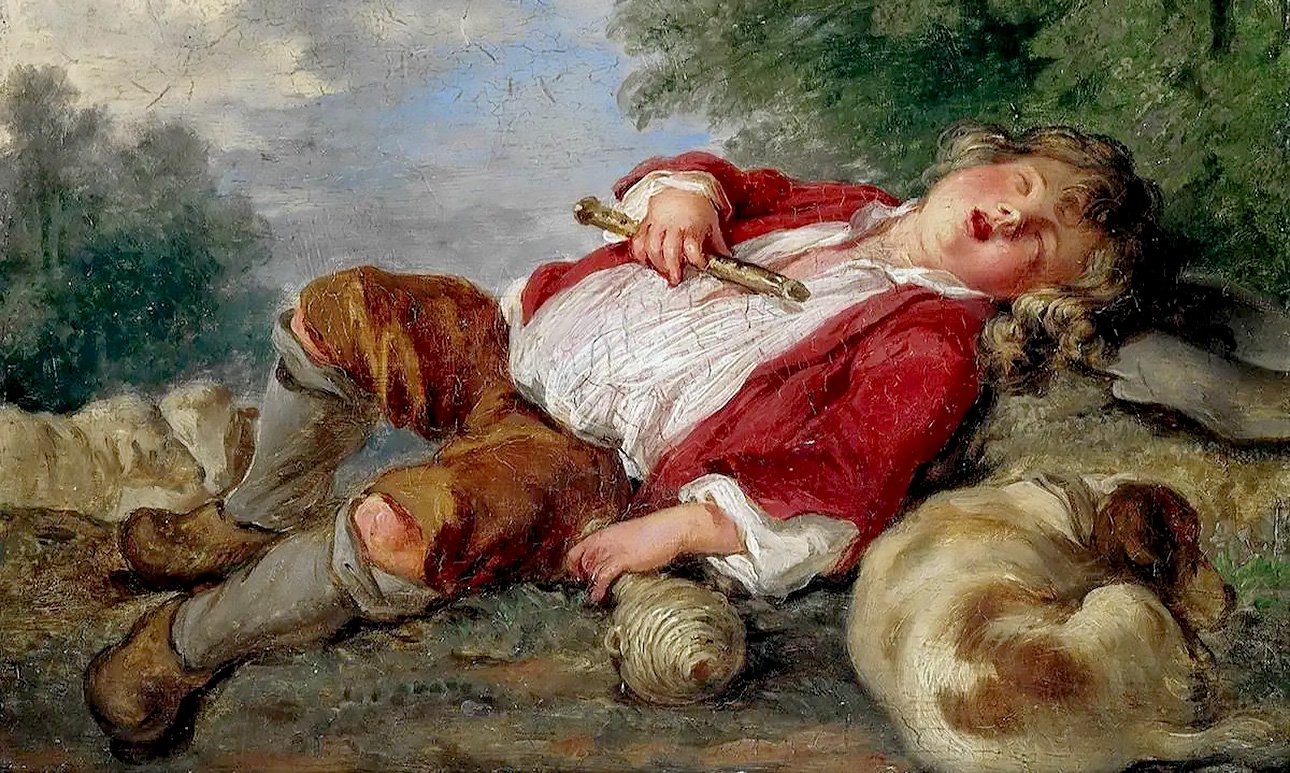Картина Франсуа Буше «Спящий пастух» (около 1750) была украдена Стефаном Брайтвейзером из Музея изящных искусств в Шартре, Франция. Фото: Wikimedia Commons