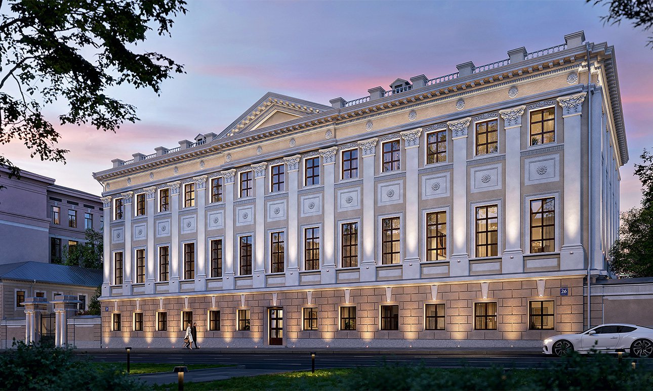 Фасад главного дома усадьбы Демидова.  Фото: MR Group