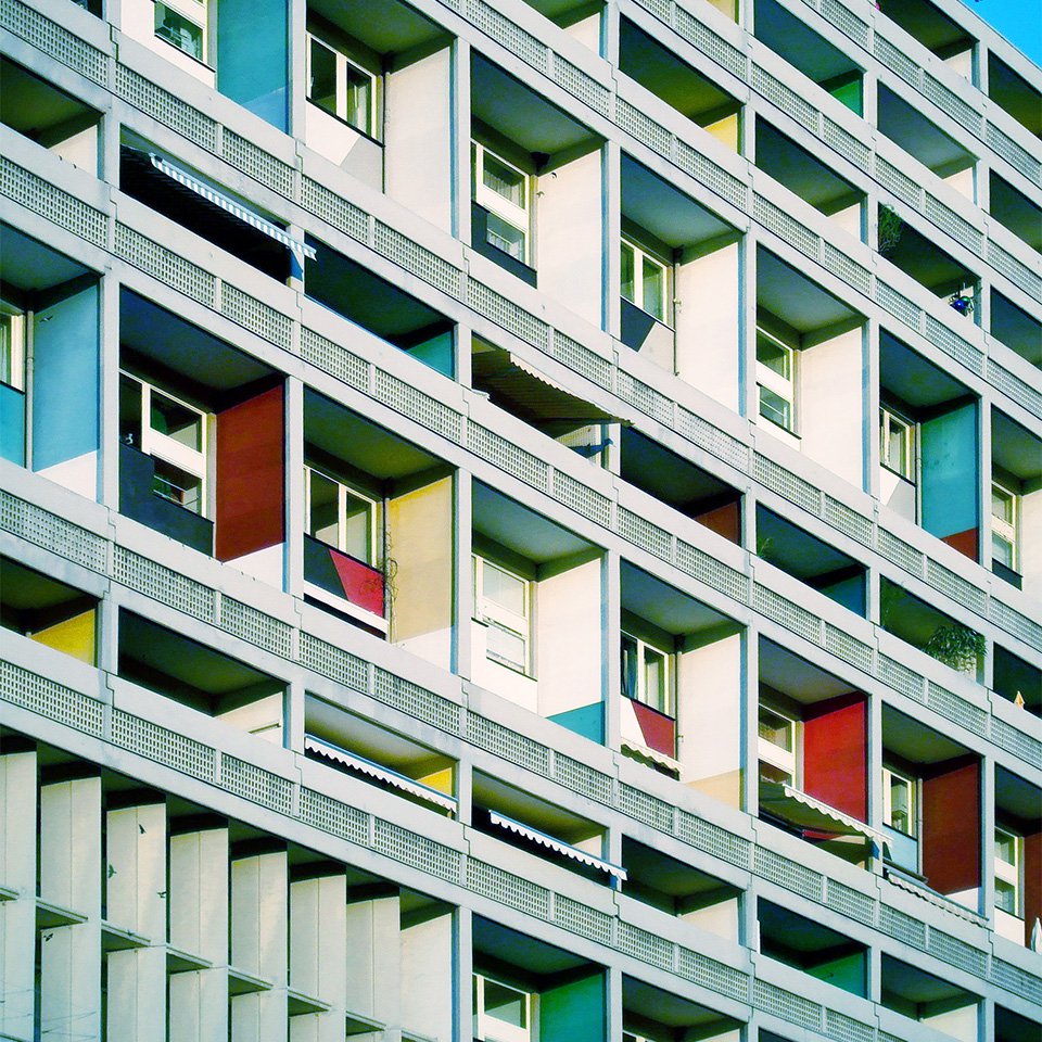 «Жилая единица» (Unité d’Habitation), многоквартирный доме на бульваре Мишле в Марселе. Фото: Wikimedia Commons