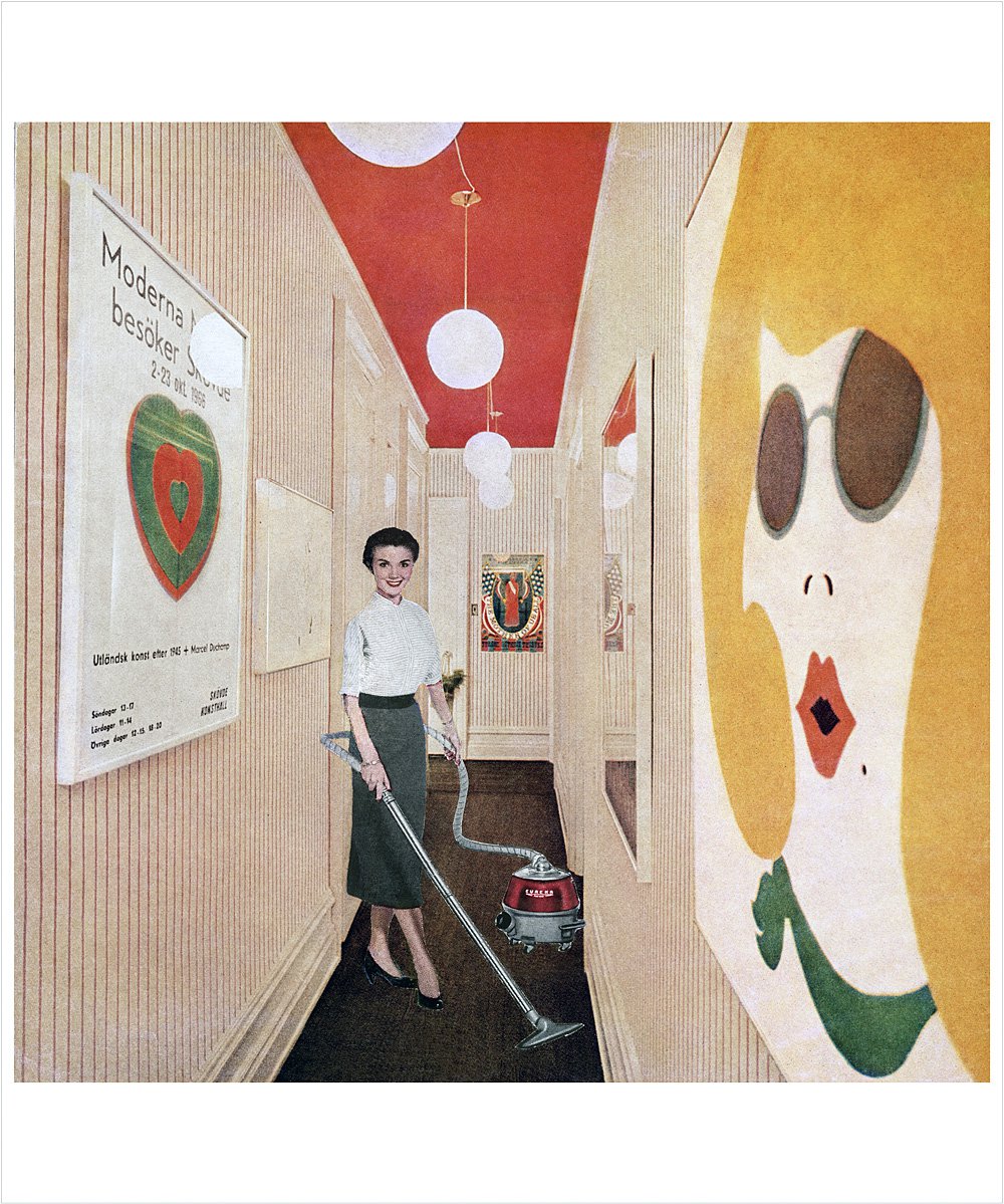 Марта Рослер. «Женщина с пылесосом» («Пылесосный поп-арт»). 1966–1972. Фото: Martha Rosler