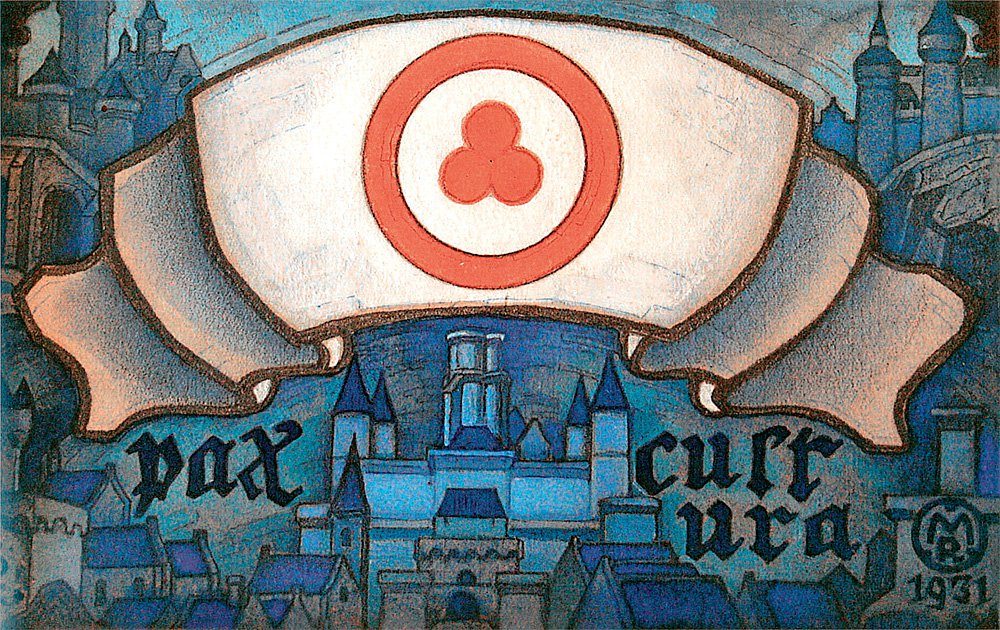 Pax Cultura. Почтовая открытка по эскизу Николая Рериха. 1931