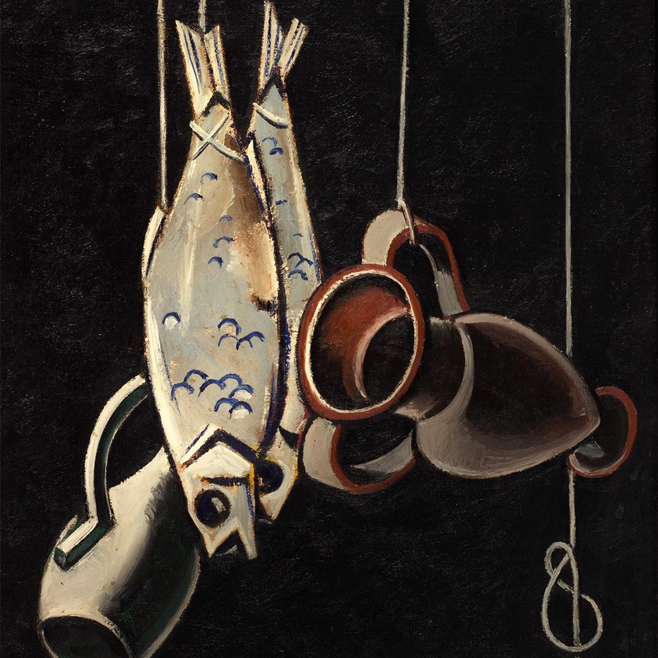 Дмитрий Краснопевцев. «Висящие рыбы и сосуды». 1960. Фото: Коллекция AZ