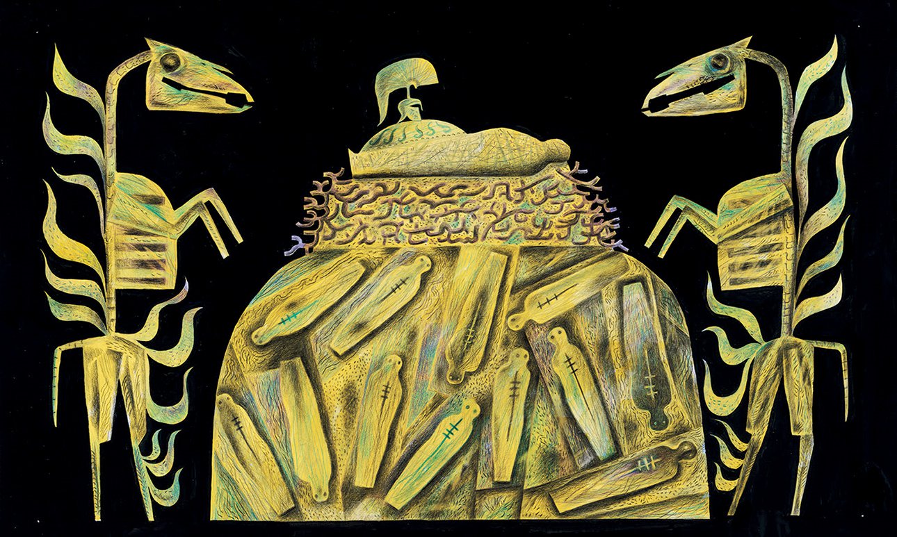 Иллюстрация Хикс-Дженкинса к поэме Гомера «Илиада».  Фото: Folio Society