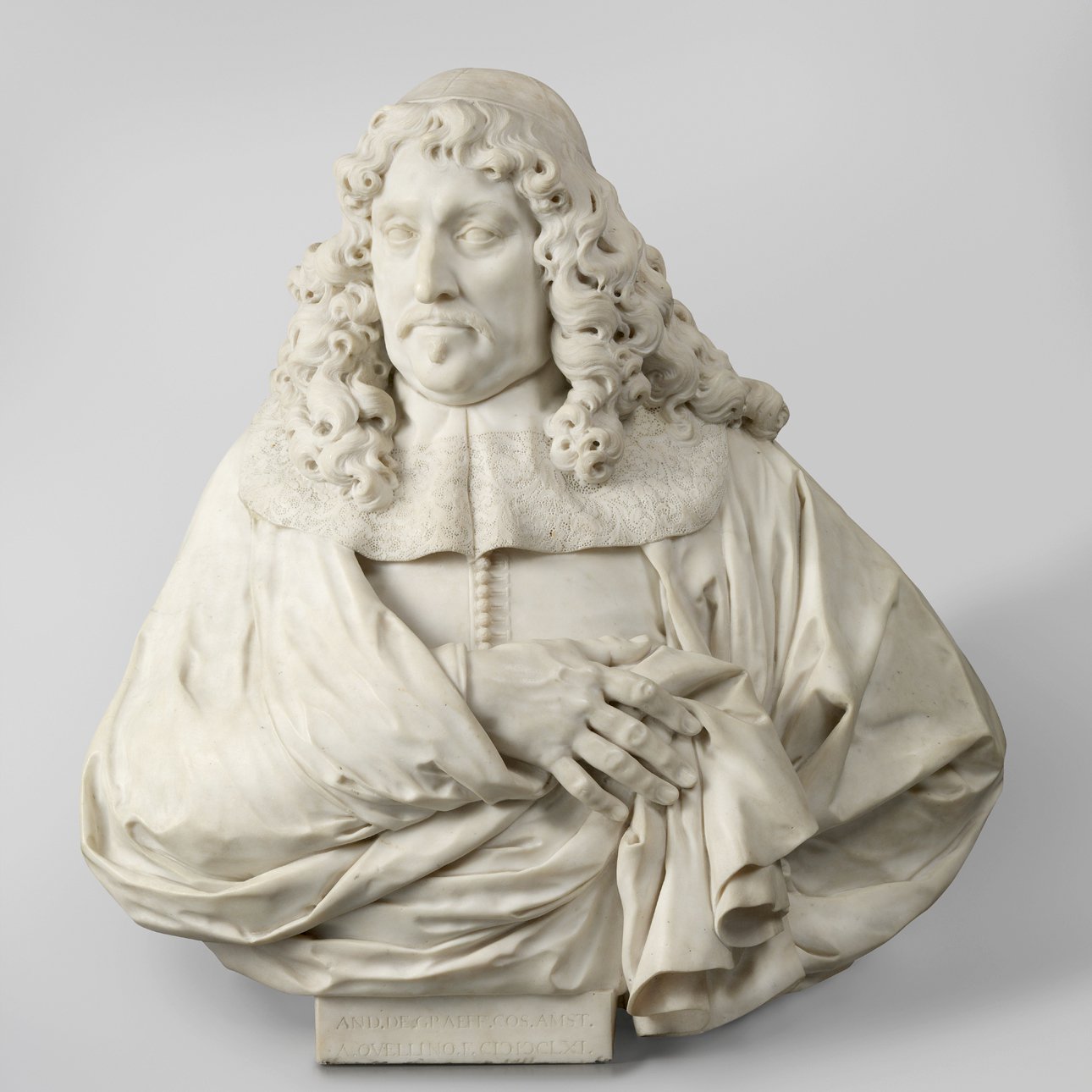 Артус Квеллин. Мраморный бюст ван Андриеса де Граффа. 1661.  Фото: Rijksmuseum Amsterdam