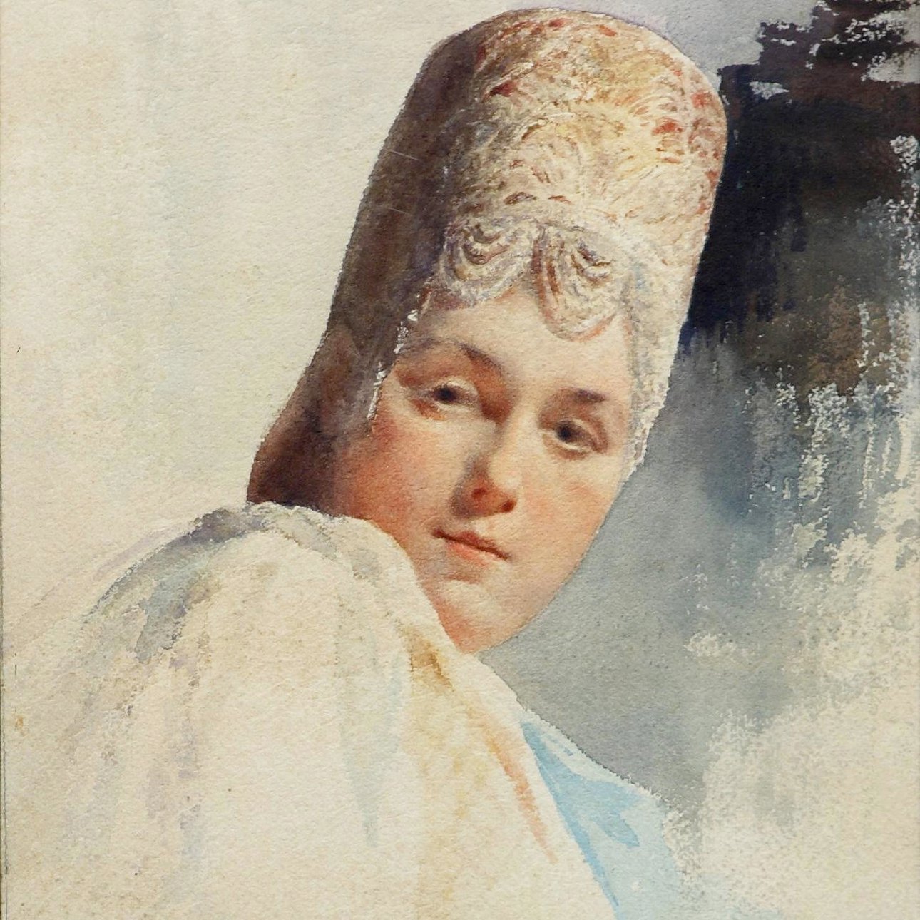 Леон Бакст. «Портрет женщины в кокошнике».  Фото: Музей В.А.Тропинина и московских художников его времени