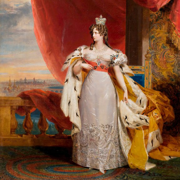 Василий Голике. «Портрет императрицы Александры Федоровны (1798-1860), супруги императора Николая I, в коронационном облачении». 1830. Фото: Государственный исторический музей