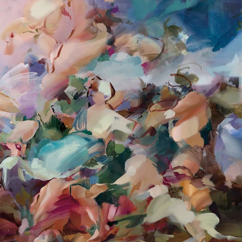 Флора Юхнович. «Праздник». 2025. Фрагмент.  Фото: Eva Herzog/Hauser & Wirth and Victoria Miro