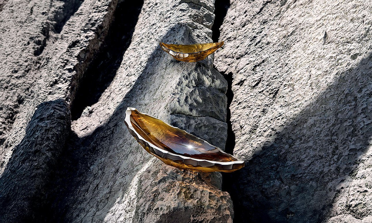 Чаши Lalique Terramineral из серии Silex.  Фото: Lalique