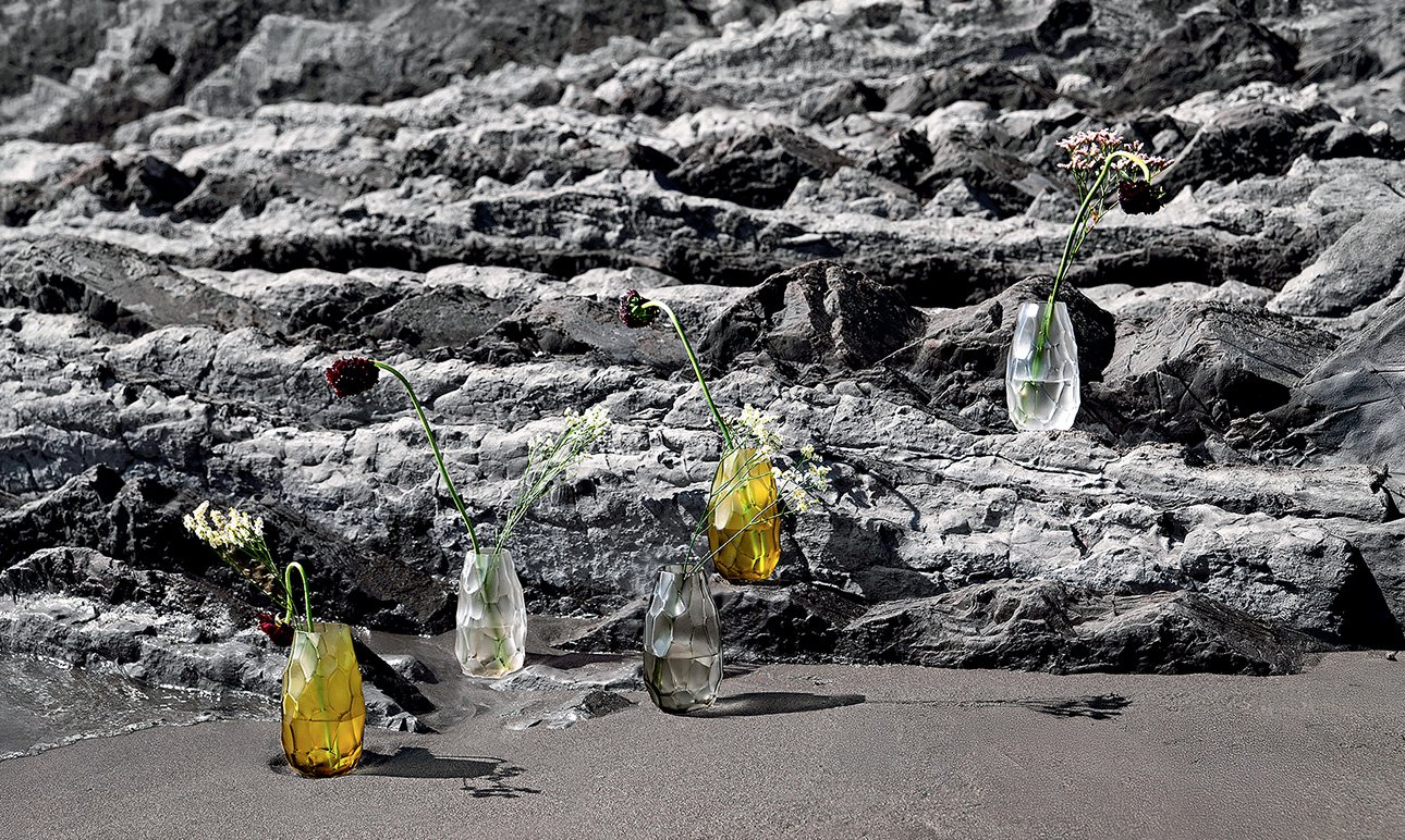 Вазы Lalique Terramineral из серии Silex.  Фото: Lalique