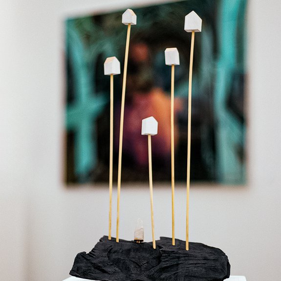 Работа Сергея Хохлова Лес, представленная на стенде InGallery в рамках ярмарки «Арт Москва».  Фото: InGallery