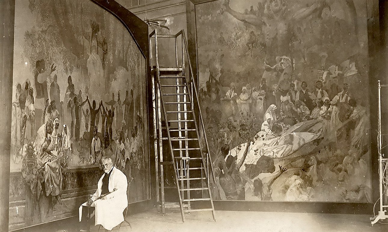 Альфонс Муха работал над серией «Славянская эпопея», воспевающей общую историю славянских народов, в течение 18 лет. Фото: Mucha Foundation