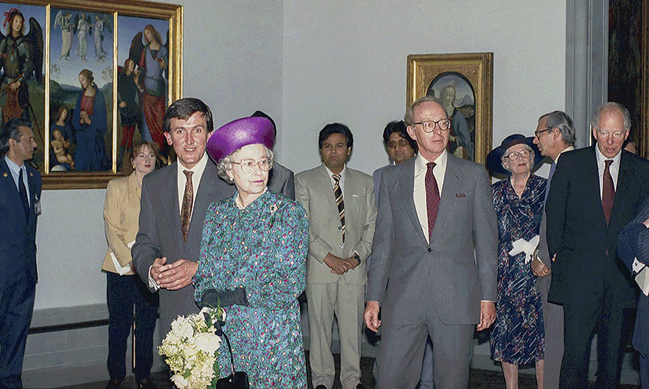 Королева Елизавета II на открытии крыла Сейнсбери в июле 1991 года. Фото: The National Gallery, London