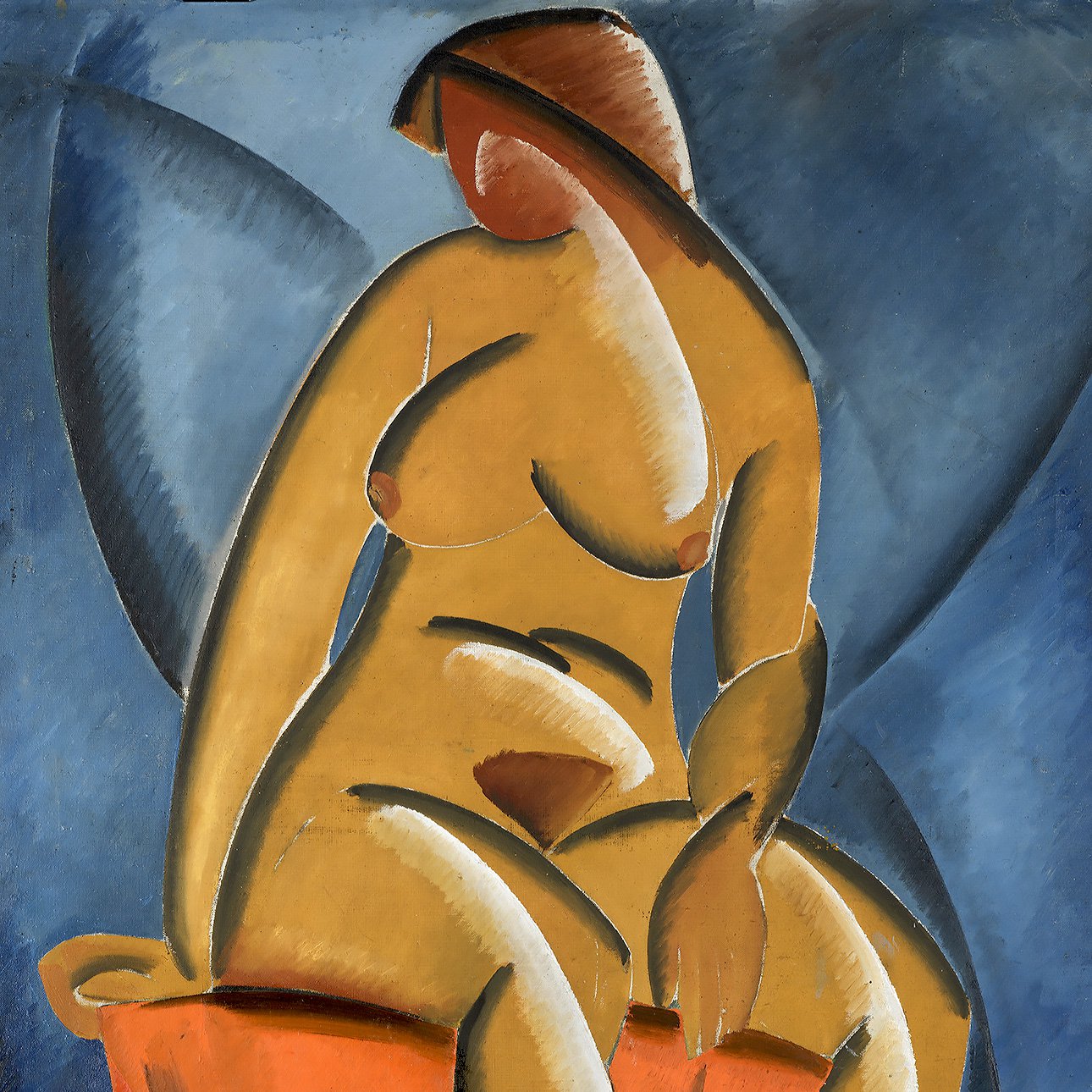 Владимир Татлин. «Натурщица». 1913.  Фрагмент.  Фото: Государственная Третьяковская галерея