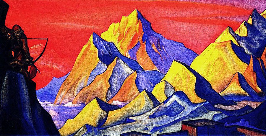 Николай Рерих. «Весть Шамбалы» («Стрела-письмо»). 1946. Фото: Государственный музей Востока