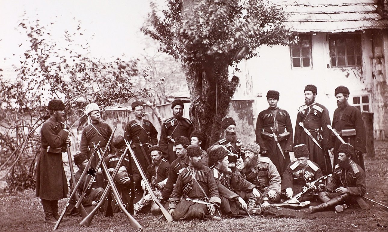 Жан-Ксавье Рауль. Группа кубанских казаков. 1870-е. Фото: ЦВК Béton