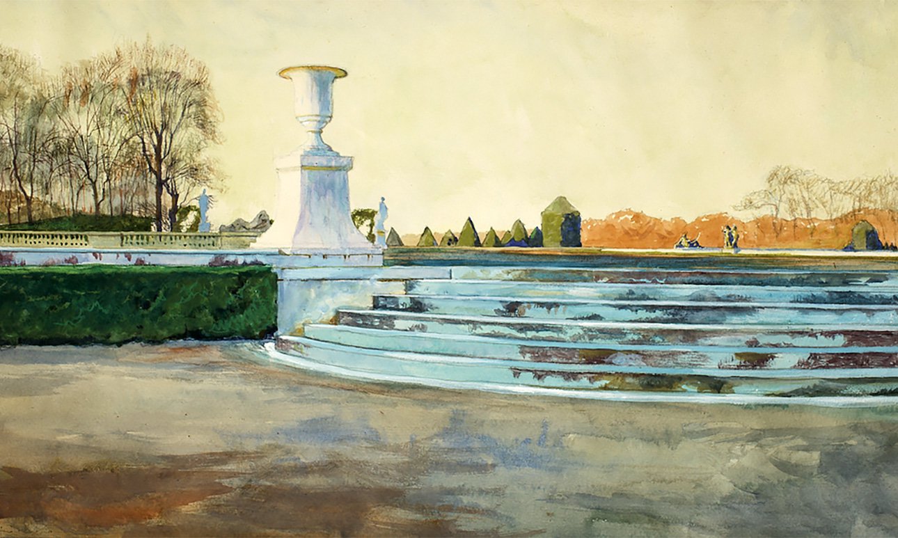 Александр Бенуа. «Версаль. Ноябрьский вечер». 1918. Фото: KGallery