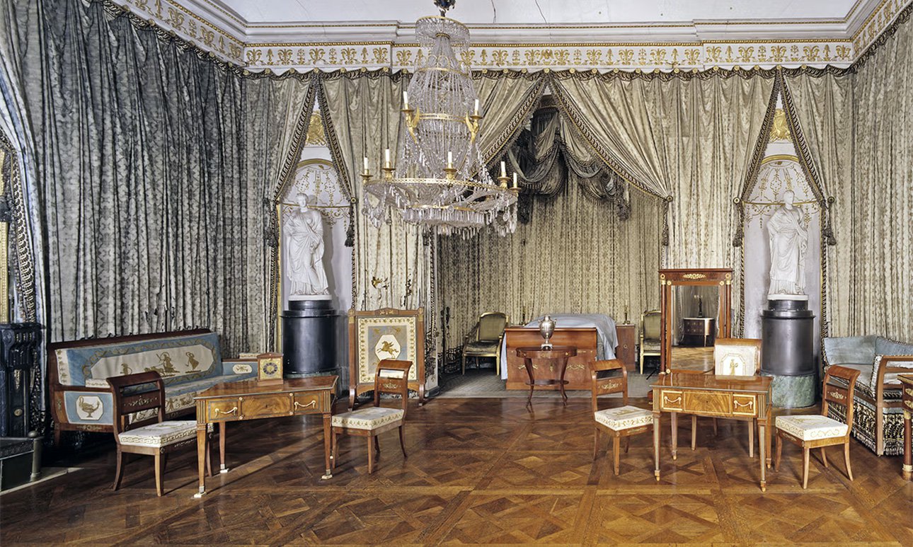 Перед началом реставрации: спальня Фридриха I Баден-Вюртембергского во дворце Людвигсбург. Фото: Ludwigsburg Residential Palace