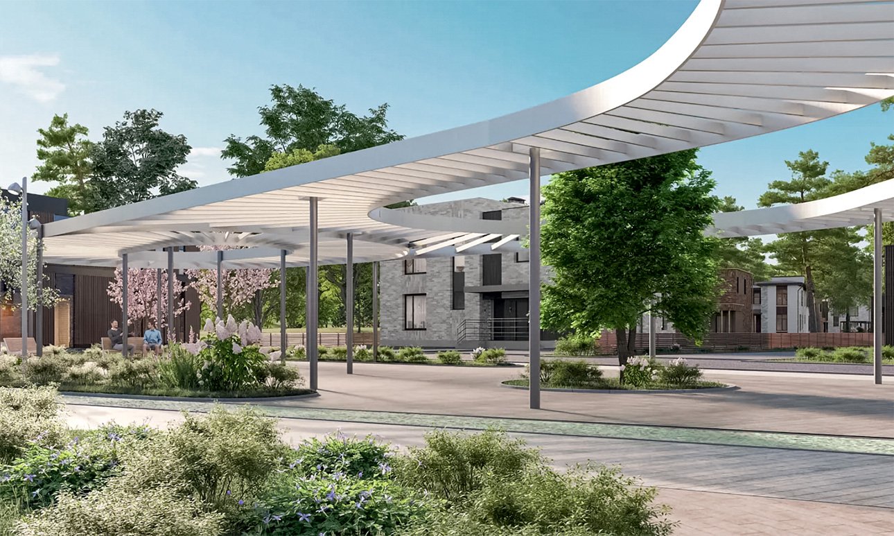 Центральная площадь «Маслово Forest Club».  Фото: «Галс-Девелопмент»