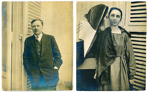 Михаил Ларионов, Наталия Гончарова. Фото из огромного архива, некогда завещанного Третьяковской галерее Александрой Томилиной, как и тысячи других документов и снимков, будут выложены для публичного доступа в партнерстве с «Проектом по изучению российского авангарда»