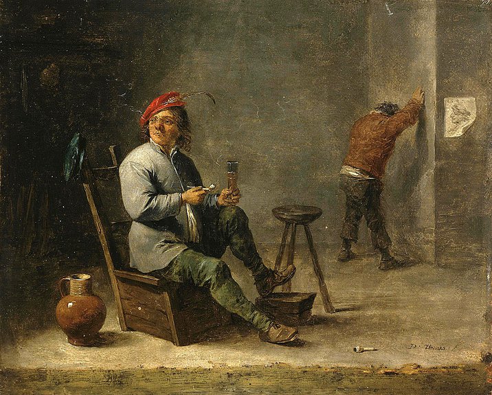 Давид Тенирс Младший. «Курильщик». 1645. Фото: Государственный Эрмитаж