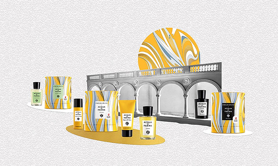 Набор из новогодней коллекции Emilio Pucci x Acqua di Parma. Фото: Acqua di Parma
