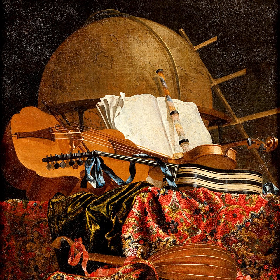 Итальянская школа. «Натюрморт с глобусом и музыкальными инструментами». XVII в. Фото: Sotheby's