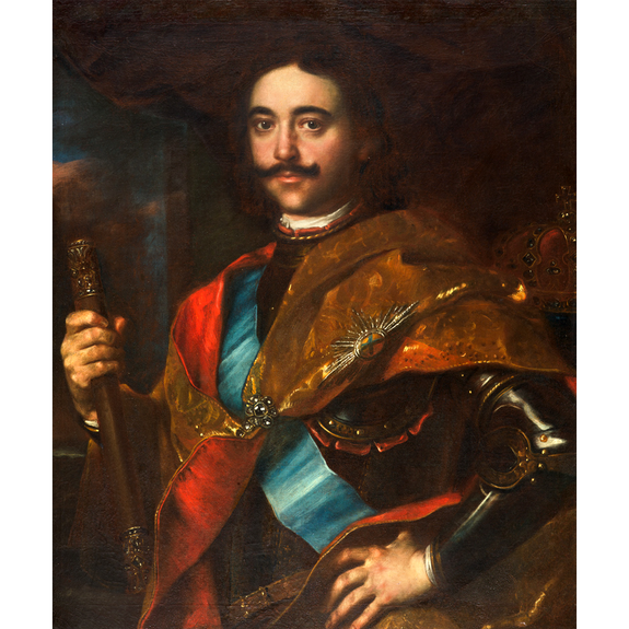 Ян Купецкий. «Портрет Петра I». MacDougall’s, эстимейт £600–900 тыс. Продается вместе с официальным русско-прусским договором 1714 года, подписанным Петром I. Фото: MacDougall’s