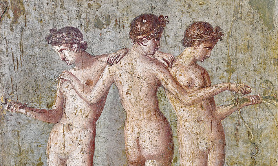 «Три грации». Фреска. I в. н.э. Фото: Городской археологический музей Болоньи