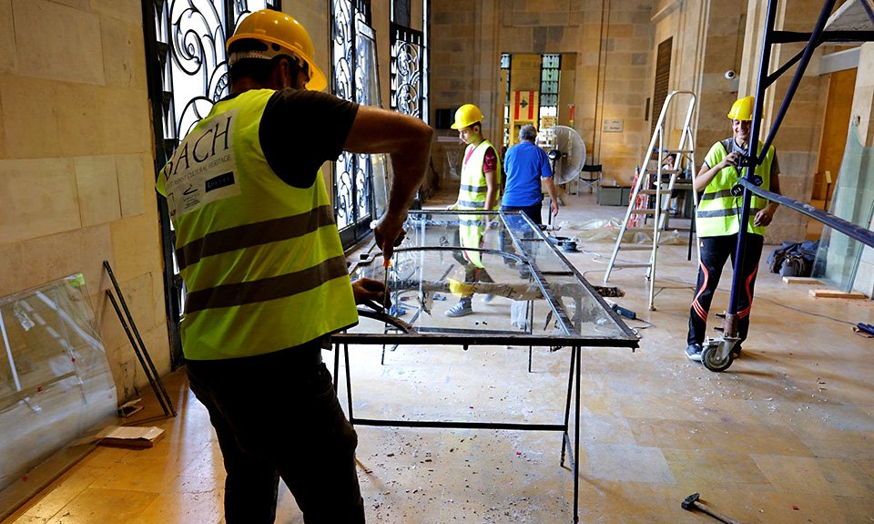 Процесс восстановления музея после взрыва. Фото: J Chanteau Paul Maurer/Louvre