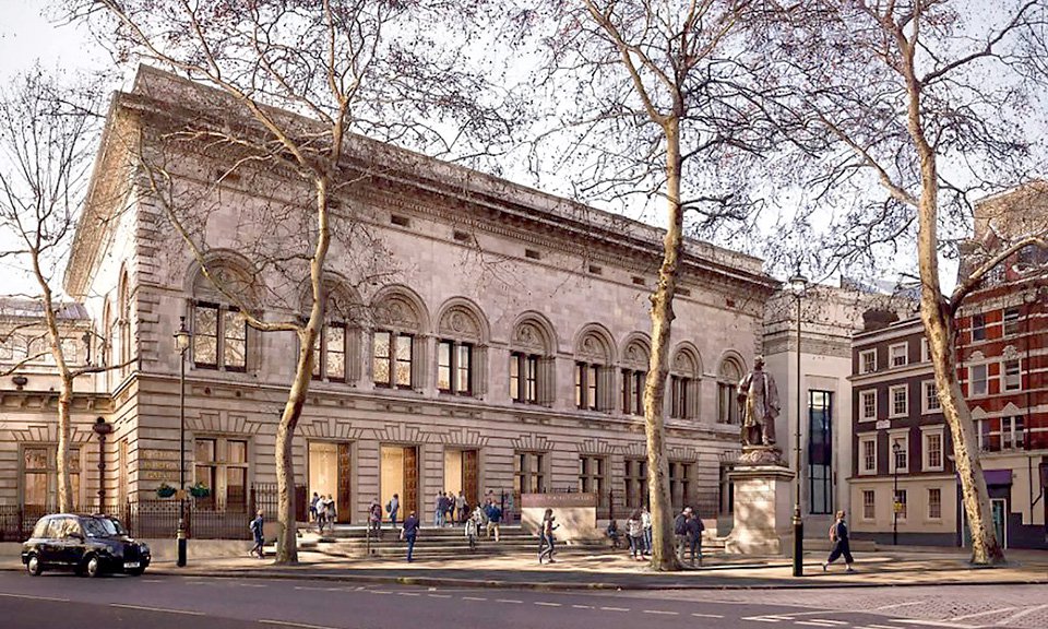 Реконструкция Национальной портретной галереи включает в себя новый главный вход, выходящий на север, финансируемый председателем Дэвидом Россом Фото:  Jamie Fobert Architects/Forbes Massie