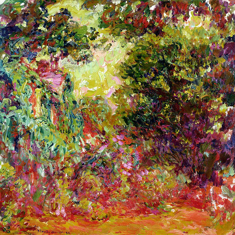 Клод Моне. «Дом художника, вид из розового сада». 1922-1924. Фото: Musée Marmottan Monet